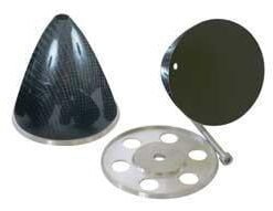 Carbon spinner ø125mm H115mm M5 centerbolt