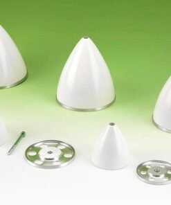 GFK spinner ø115mm H82mm M5 centerbolt RØD