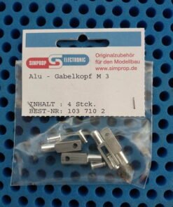 Simprop link alu M3 med lås 4stk.
