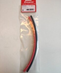 Graupner krympeflex ø 6mm 2x 250mm rød-sort