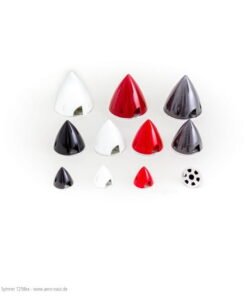 Spinner Alu-kunststof  38mm sort