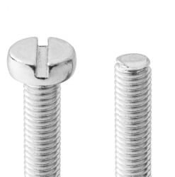 Skrue cylinderhoved lige kærv M3x8mm, 20 stk.