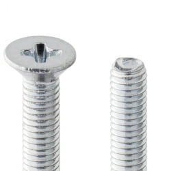 Skrue undersænket M2x6mm, 20 stk.