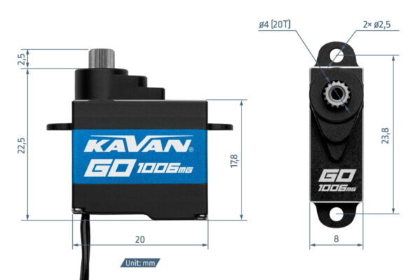 KAVAN GO-1006MG (0.052s/60°, 3.0kg.cm) - Image 2