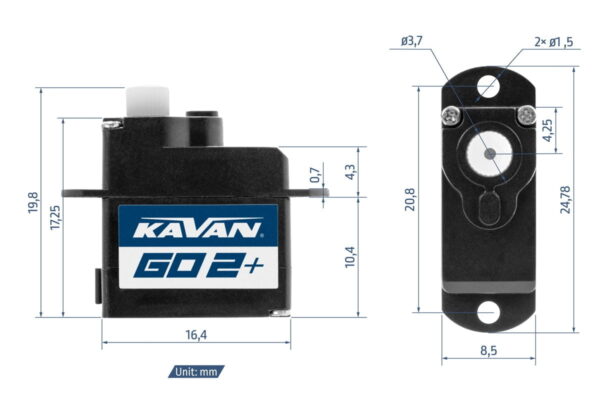 KAVAN GO-02 Plus digital servo 2,25g - Image 2