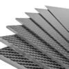 Kulfiber 3K mat plade 5.0mm 40x25cm