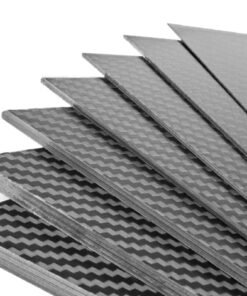 Kulfiber 3K mat plade 3,0mm 40x25cm