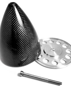 Carbon spinner ø100mm h109mm M5 centerbolt