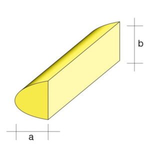 Balsa forkantsliste 10x25x950mm symmetrisk