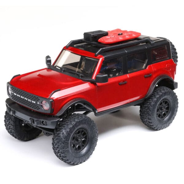 AXIAL 1/24 SCX24 2021 Ford Bronco 4WD Truck Brushed RTR, Red - Image 4