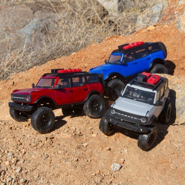 AXIAL 1/24 SCX24 2021 Ford Bronco 4WD Truck Brushed RTR, Blue - Image 2