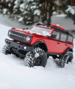 AXIAL 1/24 SCX24 2021 Ford Bronco 4WD Truck Brushed RTR, Red