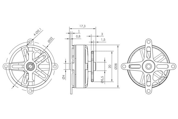 KAVAN Brushless Motor PRO 2811-1800 - Image 2