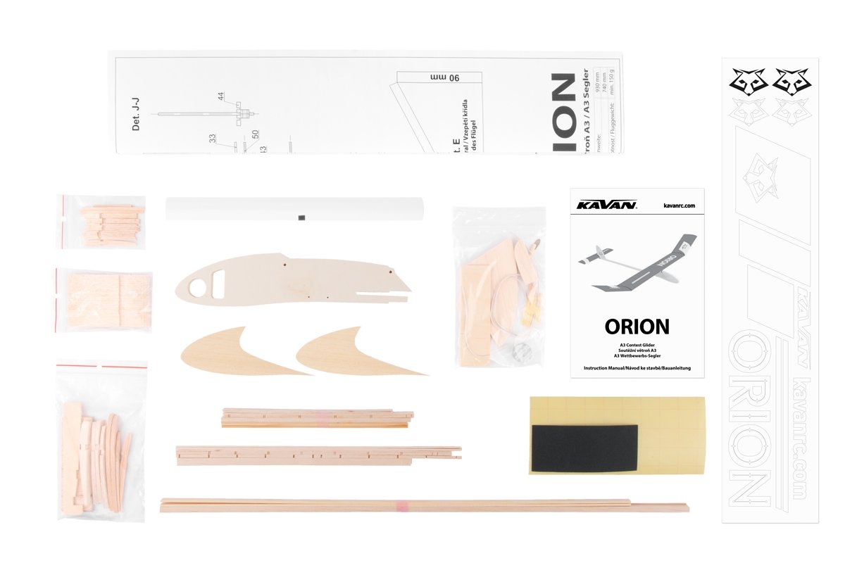 Kavan ORION A3 Glider Kit 930mm - Billede 3