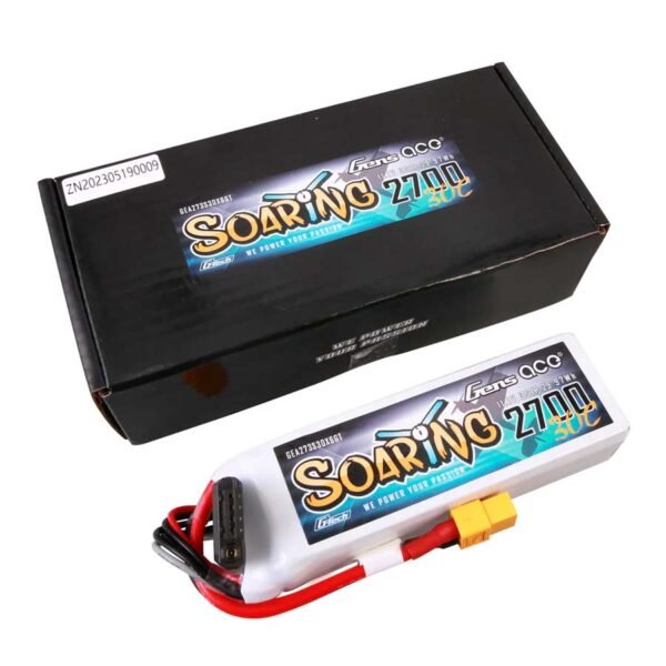 Gensace Soaring LiPo 3S 11.1V-2700-30C(XT60) 103x34x25mm 190g G-Tech - Billede 2