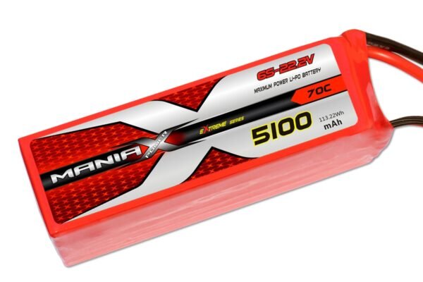ManiaX LiPo 22.2V 5100mAh 70C