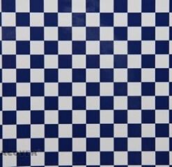 Oracover Fun 4 White-Blue Checkered 2m