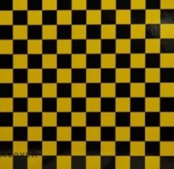 Oracover Fun 4 Yellow-Black Checkered 2m