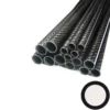 Carbon round tube, wound, 3k-TW (Ø 8 / 6) x 1000 mm
