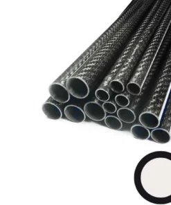 Carbon round tube, wound, 3k-TW (Ø 8 / 6) x 1000 mm