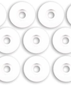 Polyamid møtrik M6 riflede 10stk.