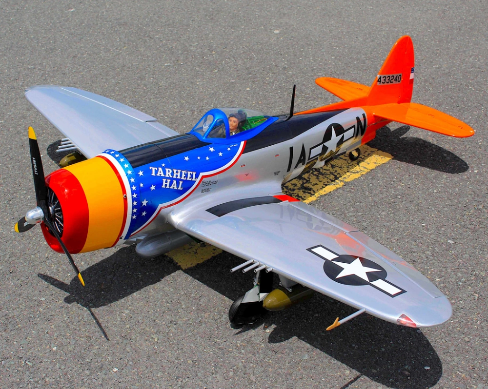 Seagull Gear - P-47 Thunderbolt "Tarheel Hal" Bubble Top 1779mm ARF 30-40cc