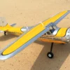 Seagull Cessna 195 35–50cc Gas 229cm ARF - Yellow/Silver